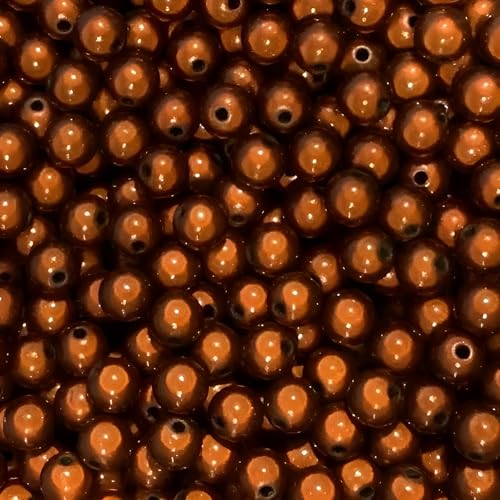 THAYLA 60/100/200/300/600 Stück 4–30 mm Magic Pearls Original, 3D-Illusion reflektierende Magic Perlen, Wunderperlen, Acrylperlen für die Armbänder Schmuckherstellung(Dunkelbraun, 14mm 38Stk) von THAYLA