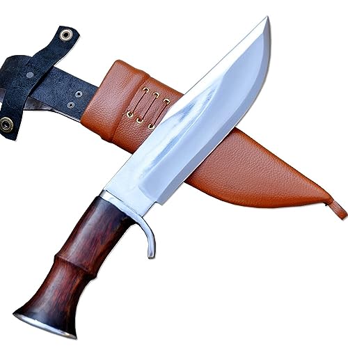 THE NEPAL 16 cm lange Klinge, handgeschmiedetes Bowie-Messer, Überlebens- und Kampfmesser, Arbeits-, Jagd- und Camping-Bowie von THE NEPAL