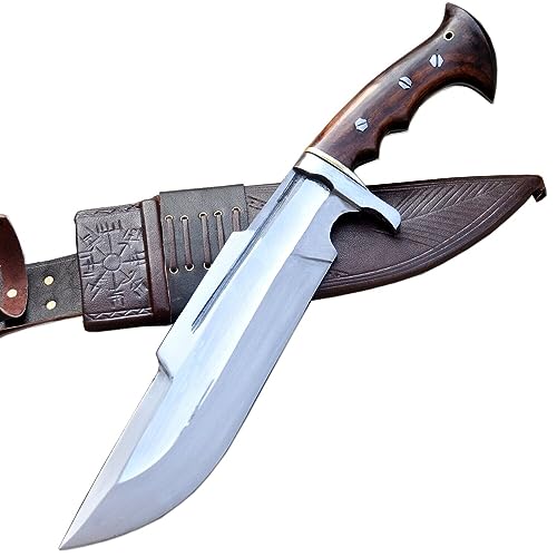 THE NEPAL 30 cm lange Klinge Viking Bowie-Nordic Bowie-Echt funktionierendes Bowiemesser- großes Messer-geschärft-gebrauchsfertig von THE NEPAL