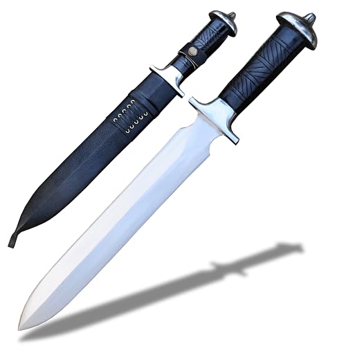 Wikinger-Dolch – handgefertigtes Messer – Messer mit fester Klinge – Camping- und Jagdmesser – Scheide inklusive – geschmiedet in Nepal Wikinger-Dolch – handgefertigtes Messer – Messer mit fester Klinge – Camping- und Jagdmesser – Scheide inklusive – geschmiedet in Nepal von THE NEPAL