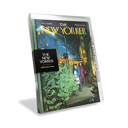 Die New Yorker Magazin Cover City Xmas Tree Shopper Urlaub Karten (Box of 8) von The New Yorker