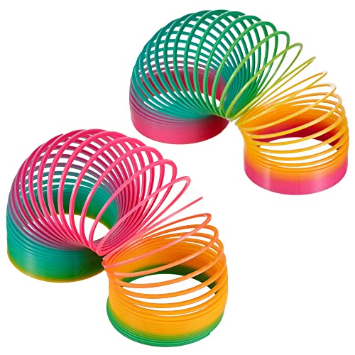 THE TWIDDLERS 2 Riesige Regenbogen Spiralen XXL - Treppenhüpfer Spielzeug für Mädchen & Jungen - Kindergeburtstag Mitgebsel THE TWIDDLERS 2 Riesige Regenbogen Spiralen XXL - Treppenhüpfer Spielzeug für Mädchen & Jungen - Kindergeburtstag Mitgebsel von THE TWIDDLERS