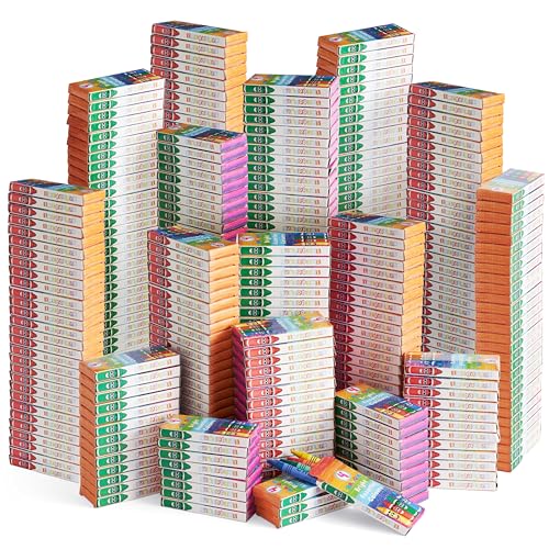 THE TWIDDLERS 288 Wachsmalstiften, 4 Farben pro Karton (1.152 Insgesamt) - Gastgeschenke, Mitbringsel, Mitgebsel für Kindergeburtstag, Kindergarten, Grundschule von THE TWIDDLERS