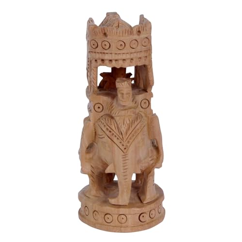 THE Unltd India Handgefertigte Elefantenstatue aus Holz, handgeschnitzt, Holzfigur, Sammlerstück, Geschenk, dekorative Glücksskulptur, 12,7 cm, Braun THE Unltd India Handgefertigte Elefantenstatue aus Holz, handgeschnitzt, Holzfigur, Sammlerstück, Geschenk, dekorative Glücksskulptur, 12,7 cm, Braun von THE Unltd India