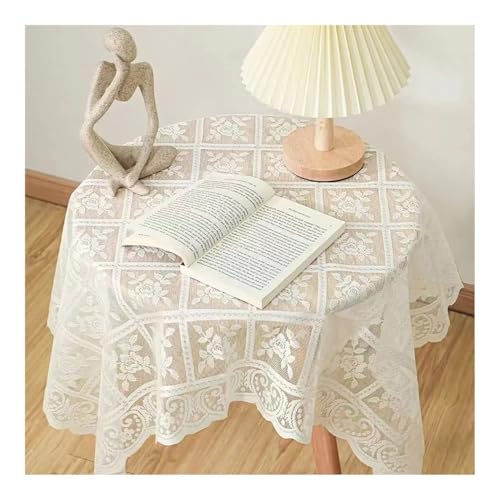 Antike bestickte Spitzentischdecke – einfarbig, eleganter Blumenschnittprozess, Polyester, quadratische Tischdecke für Hochzeit, Party, Thanksgiving und Heimdekoration, maschinengewebt, langlebiges Antike bestickte Spitzentischdecke – einfarbig, eleganter Blumenschnittprozess, Polyester, quadratische Tischdecke für Hochzeit, Party, Thanksgiving und Heimdekoration, maschinengewebt, langlebiges von THEDAYBABY