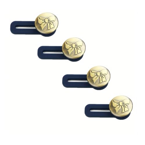 Hosenverlängerungsknöpfe, Bund für Jeans, Kragen, Manschetten, kein Nähen, einziehbare Metallknöpfe (4 Stück O-Stil) von THEDAYBABY