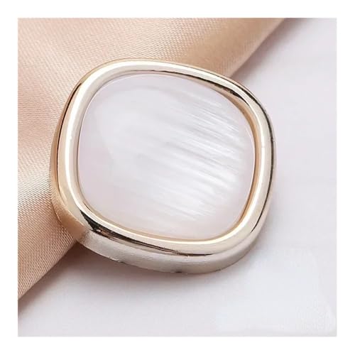 Knöpfe mit schönem Schaft, 21/25 mm, groß, schönes Muster, Mantel, Windbreaker, Bekleidungszubehör (Nr. 5,25 mm), 10 Stück von THEDAYBABY