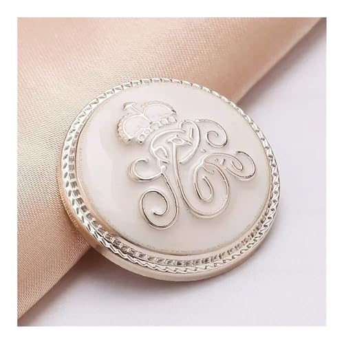 Knöpfe mit schönem Schaft, 21/25 mm, groß, schönes Muster, Mantel, Windbreaker, Bekleidungszubehör (Nr.14, 21 mm), 10 Stück von THEDAYBABY