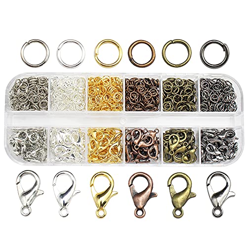 TONAUP Verschlüsse für Homard, Karabinerverschluss, Armband mit offenen Sprungringen, Verschlüsse für handgefertigtes Schmuckarmband, Farbe gemischt, Basteln TONAUP Verschlüsse für Homard, Karabinerverschluss, Armband mit offenen Sprungringen, Verschlüsse für handgefertigtes Schmuckarmband, Farbe gemischt, Basteln von TONAUP