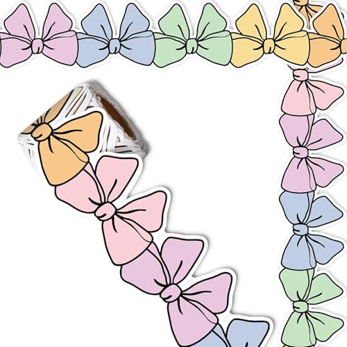 10 M Farbenfrohe Bögen Bulletin Border Tric Adhäsive Bulletin Board Borders Bowknot Border Sticker Board Dekorationen Buntes Bögen Bogenknotenverkleidung Für Posterbretter 10 M Farbenfrohe Bögen Bulletin Border Tric Adhäsive Bulletin Board Borders Bowknot Border Sticker Board Dekorationen Buntes Bögen Bogenknotenverkleidung Für Posterbretter von THINCAN