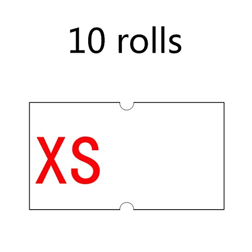 10 Rolls Weiße Preisetikettpreis Schichtkennzeichnung 22 Mm X 12 Mm Weißer Einzelhandelsgeschäft Preis Label Set von THINCAN