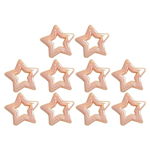 10-Stück Sternförmige Lose Perlen Bulk Acryl Lose Abstandshalterperlen Für Armbänder Schmuck Bastelhalsketten Machen von THINCAN