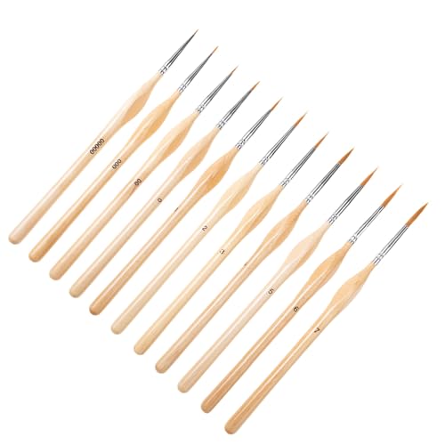 11pcs Detail Paint Pinsel Set Miniaturbürsten Zum Detaillierten Von Acryl Aquarellölkunstmalerei Modell Zeichnung 11pcs Detail Paint Pinsel Set Miniaturbürsten Zum Detaillierten Von Acryl Aquarellölkunstmalerei Modell Zeichnung von THINCAN