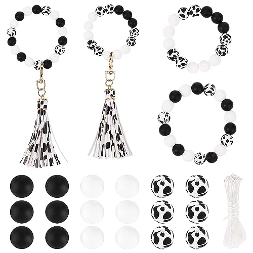 12 Mm Silikon Lose Perlen Für Schlüsselbund Silikonperlen Runden Silikonperlen Schmuck Handwerk Machen Perlen Masse Mit Seil von THINCAN