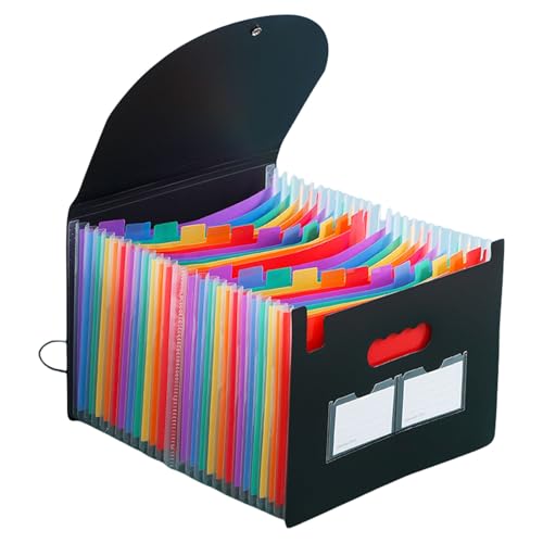 13/25 Taschen Dokument Organizer A 4 Datei Ordner Akkordeons Bag Dokument Ordner Taschendatei Aktenbox von THINCAN