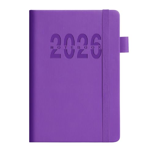 2026 Daily Journal 360 Seiten Ledig Leder Day Planer Hardcover Academic Planer Mit Farbenfrohen Monatlichen Marke Für Office Time Management Journal von THINCAN
