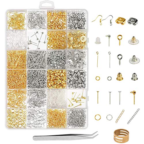 2418 PCs Ohrring Making Supplies Tragbare Ohrringhaken Rücken Ohrring Stollen Sprungring Schmuck Erkenntnisse Für Freund 2418 PCs Ohrring Making Supplies Tragbare Ohrringhaken Rücken Ohrring Stollen Sprungring Schmuck Erkenntnisse Für Freund von THINCAN