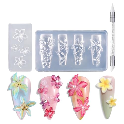 3 Pack Mehrzweckkunstform Blumenform Nägel Vorlage Formen Silikon Textur Für Kosmetiker Und Nägel Lernende Silikonnagelschabl 3 Pack Mehrzweckkunstform Blumenform Nägel Vorlage Formen Silikon Textur Für Kosmetiker Und Nägel Lernende Silikonnagelschabl von THINCAN