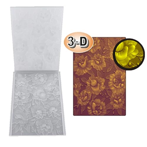 3D Blumen Präge Ordner Schablone Plastik Präge Vorlage Für Weihnachtskarten Machen Scrapbooking Album Dekoration von THINCAN