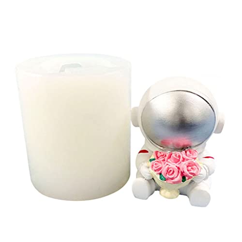3D Cartoon Astronaut Planet Kerze Harzform Arherapie Gips Silikonform von THINCAN