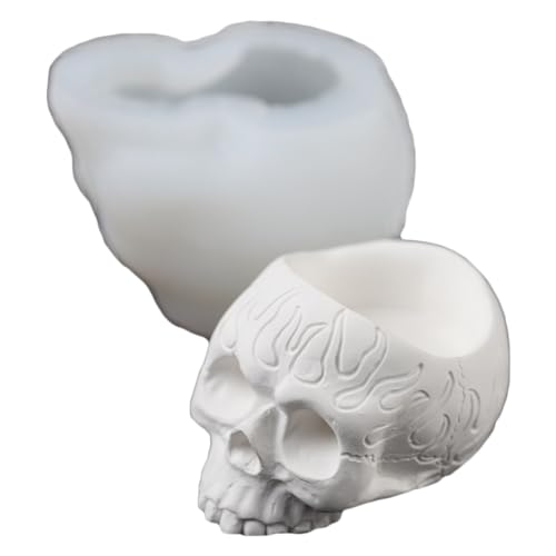 3D Schädelharz Kerzenform Set Silikonschädelformformen Für Aromatherapie Kerzenseife Und Epoxidformform Harzguss Machen von THINCAN