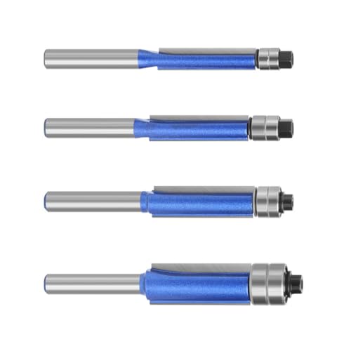 4pcs Flush Trim Router Bit Holzbearbeitungsschneider Für Holzlager Bit Trimming Router Bits Fräsenzubehör Doppellager Holz 4pcs Flush Trim Router Bit Holzbearbeitungsschneider Für Holzlager Bit Trimming Router Bits Fräsenzubehör Doppellager Holz von THINCAN