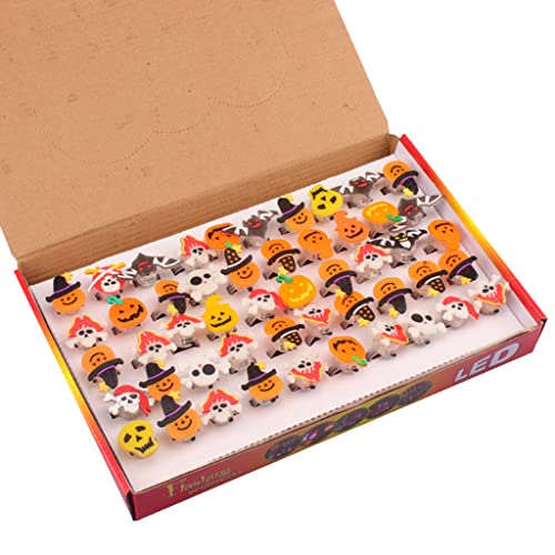 50 PCs/Set Halloween LED Blitzfinger Neuheit Toys Glühen Knöchel Geschenk Für Mädchen Jungen Kinder von THINCAN