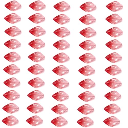 50 Pcs Gradientenglas Blütenblätter Einfach Zu Montieren 12 X 20 Mm Glasperlen Kunstbedarf Für Kinder Erwachsene Home Dekorationsprojekte Perlen Gradient Petal Für Haarpinschmuck Kunstprojekt von THINCAN