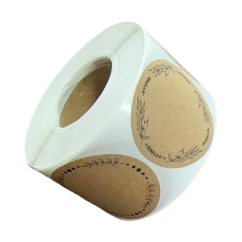 500pcs Homemade Love Text Adhäsive Aufkleber Runde Etiketten Für Verpackungsdekoration Küche Aufbewahrungs Und Büroversorgungen Kraftpapierkleber Labels von THINCAN