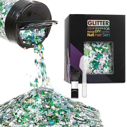 50g Schneeflocken Fließende Sand Weihnachten Schneeflockenschlaft Charme Fließende Pailletten Für Handwerk Und Dekorationen Weihnachten Fallen Lassen 50g Schneeflocken Fließende Sand Weihnachten Schneeflockenschlaft Charme Fließende Pailletten Für Handwerk Und Dekorationen Weihnachten Fallen Lassen von THINCAN