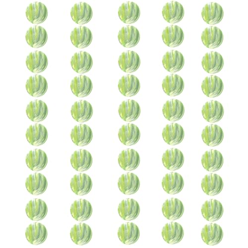 50pcs 14mm Klare Gestreifte Glasperlen Runden Handwerk Für Schmuck Herstellung Halskette Armbänder Handwerksbedarf Klar Blau von THINCAN