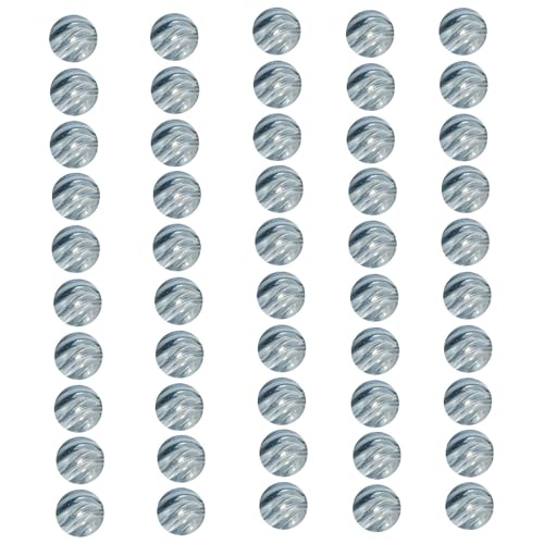 50pcs 14mm Klare Gestreifte Glasperlen Runden Handwerk Für Schmuck Herstellung Halskette Armbänder Handwerksbedarf Klar Blau von THINCAN