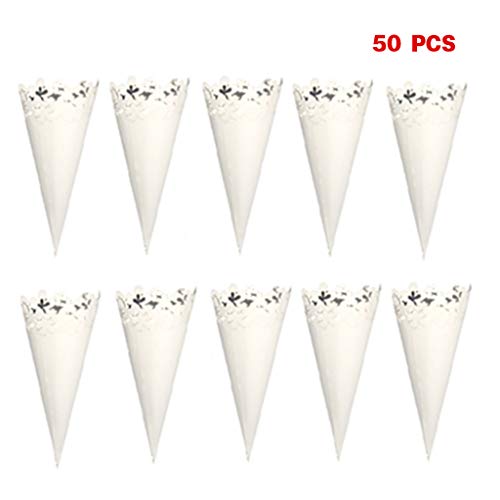 50pcs Geschnittene Blütenblattspitze Legwochy Wedding Party Bevorzugt Konfetti Zapfen Pape 50pcs Geschnittene Blütenblattspitze Legwochy Wedding Party Bevorzugt Konfetti Zapfen Pape von THINCAN
