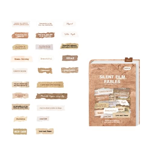 50pieces Englischer Briefaufkleber Ideal Für Scrapbooking Und Tagebücher Dekorative Einzigartige Designpapieraufkleber Handwerk 50pieces Englischer Briefaufkleber Ideal Für Scrapbooking Und Tagebücher Dekorative Einzigartige Designpapieraufkleber Handwerk von THINCAN