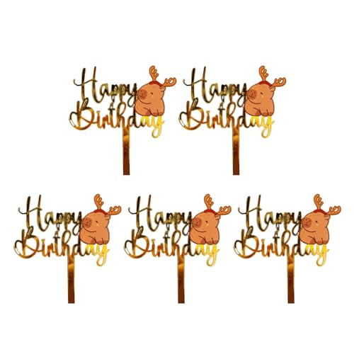 5pcs Acryltierkuchen Cartoon Geburtstagsfeier Dekoration Cupcakes Ornament Für Kinder Erwachsene Party 5pcs Acryltierkuchen Cartoon Geburtstagsfeier Dekoration Cupcakes Ornament Für Kinder Erwachsene Party von THINCAN
