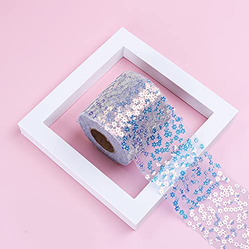 6 Zoll 10yardstulle Roll Pflaumenblume Pailletten Tüll Spulen Glänzend Nähte Handwerksband Für Tischstuhl Schärpe Bogenkostüm 6 Zoll 10yardstulle Roll Pflaumenblume Pailletten Tüll Spulen Glänzend Nähte Handwerksband Für Tischstuhl Schärpe Bogenkostüm von THINCAN