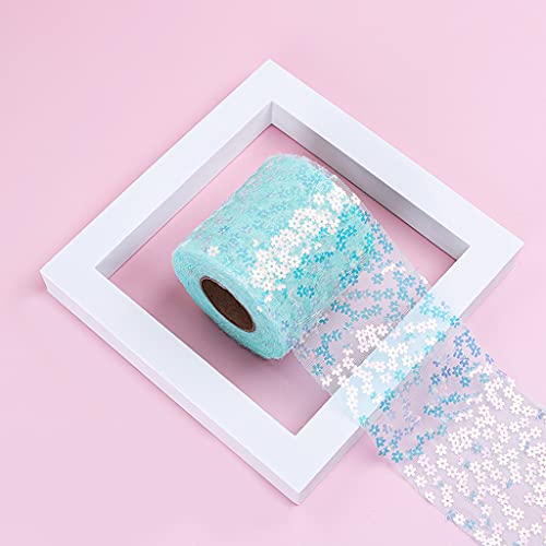 6 Zoll 10yardstulle Roll Pflaumenblume Pailletten Tüll Spulen Glänzend Nähte Handwerksband Für Tischstuhl Schärpe Bogenkostüm 6 Zoll 10yardstulle Roll Pflaumenblume Pailletten Tüll Spulen Glänzend Nähte Handwerksband Für Tischstuhl Schärpe Bogenkostüm von THINCAN