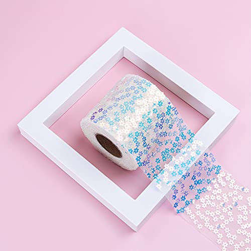 6 Zoll 10yardstulle Roll Pflaumenblume Pailletten Tüll Spulen Glänzend Nähte Handwerksband Für Tischstuhl Schärpe Bogenkostüm 6 Zoll 10yardstulle Roll Pflaumenblume Pailletten Tüll Spulen Glänzend Nähte Handwerksband Für Tischstuhl Schärpe Bogenkostüm von THINCAN
