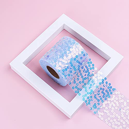 6 Zoll 10yardstulle Roll Pflaumenblume Pailletten Tüll Spulen Glänzend Nähte Handwerksband Für Tischstuhl Schärpe Bogenkostüm 6 Zoll 10yardstulle Roll Pflaumenblume Pailletten Tüll Spulen Glänzend Nähte Handwerksband Für Tischstuhl Schärpe Bogenkostüm von THINCAN