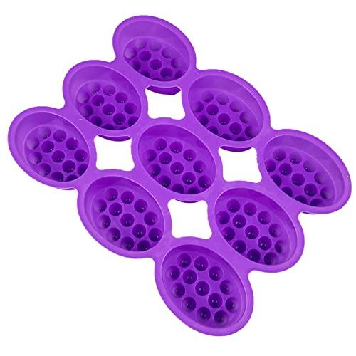 9 Löcher Oval Handgefertigte Seife Formen Massageseife Seifenform Handgefertigtes Zubehör von THINCAN