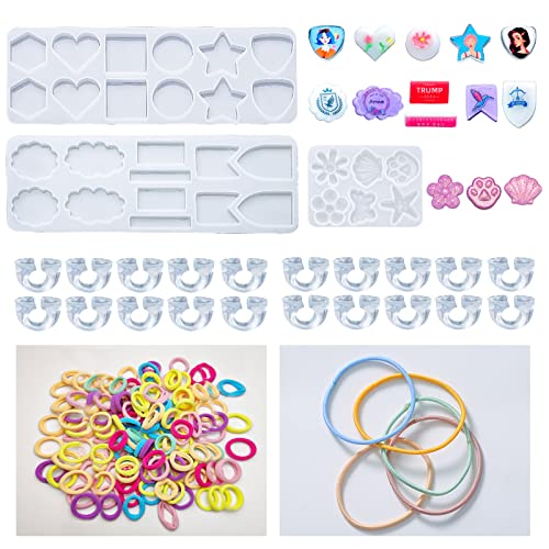 Armband Herstellung Set Für Mädchenkunst Craft Stern Herz Rund Silikonform Einzigartiges Helles Gummi Band Klarer Fester von THINCAN