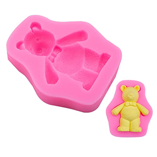 Bärenform Silikonformen Jelly Formen Kinder Cartoon Schokoladenkuchen Backform Für Handgefertigte Seife Herstellung Werkzeug von THINCAN