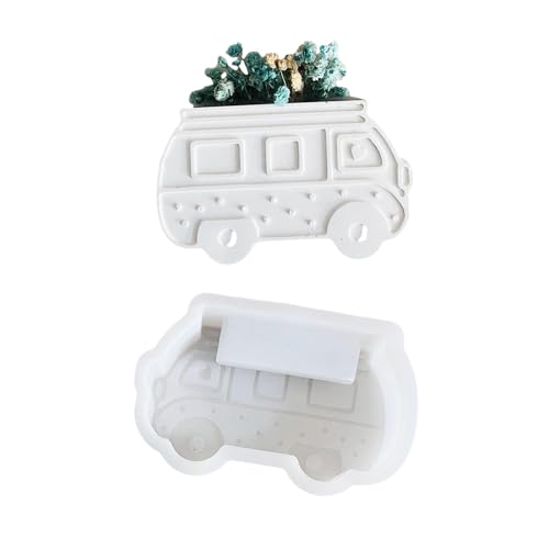 Camping Bus Form Silikon Vase Form Gipsform Für Handgefertigte Schmuckhalter Zubehör Tabletop Dekoration Schimmel Kerzenhalter von THINCAN