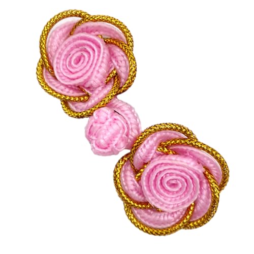 Cheongsam Knöpfe Rose Verschluss Nähförderer Für Pullovermantel Cheongsam Traditionelle Hand Craft Zubehör Froschknöpfe von THINCAN