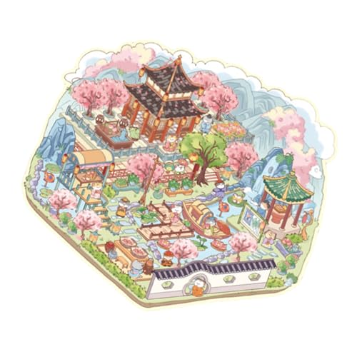 Chinesische Stile Landschaft Aufkleber Ästhetischer Aufkleber Katzen Hütten Szene Scrapbooking Supplies Für Erwachsene Kinder Dekorative Chinesische Stil Landschaft Kinderszene Chinesische Stile Landschaft Aufkleber Ästhetischer Aufkleber Katzen Hütten Szene Scrapbooking Supplies Für Erwachsene Kinder Dekorative Chinesische Stil Landschaft Kinderszene von THINCAN