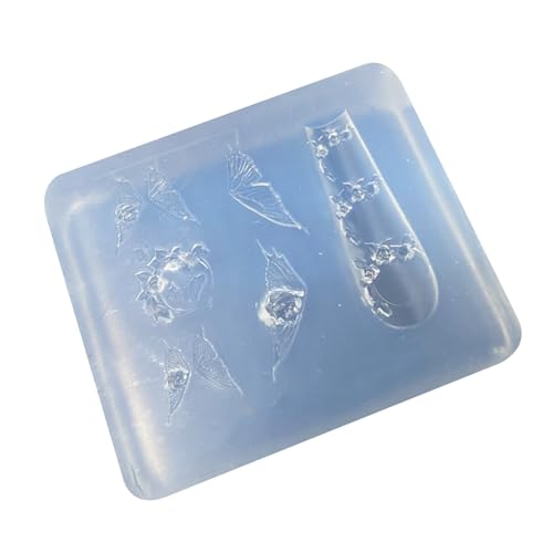 Elastische Schmetterlings Kunstvorlage Hohe Silikonhandwerksform Für Professionelle Maniküre Design Professioneller Nagelkunstform von THINCAN