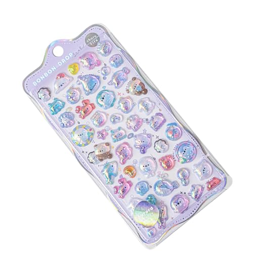 Entzückender Reliefaufkleber Zum Handwerk Und Dekorieren Wasserdichtes Tagebücher Stapellierter Diary Schreibweicher Aufkleber von THINCAN