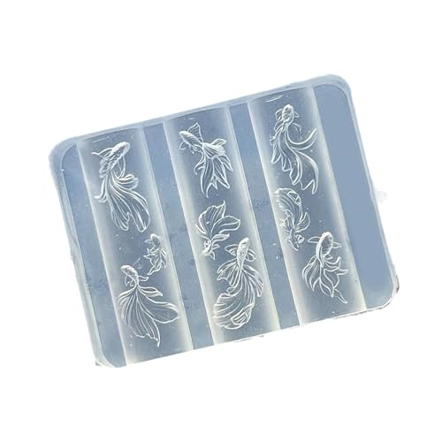 Flexible Nägel Dekoration Silikonform Mit Ozeanikkreaturen Wie Starfishes Corals Für Professionelle Salon Verwenden Muscheln Goldfischgeprägter Nagelform von THINCAN