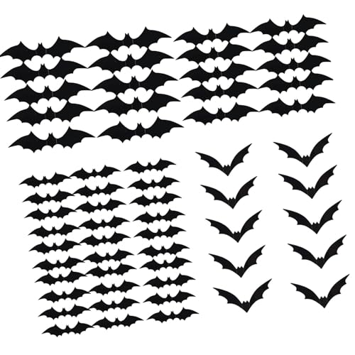 Fliegende Fledermausabziehbilder Kleber PVC Aufkleber Halloween Dekorationen Realistische Klinge Für Wandfenster Home Dekoration Gruselige Dekoration Innenräume von THINCAN