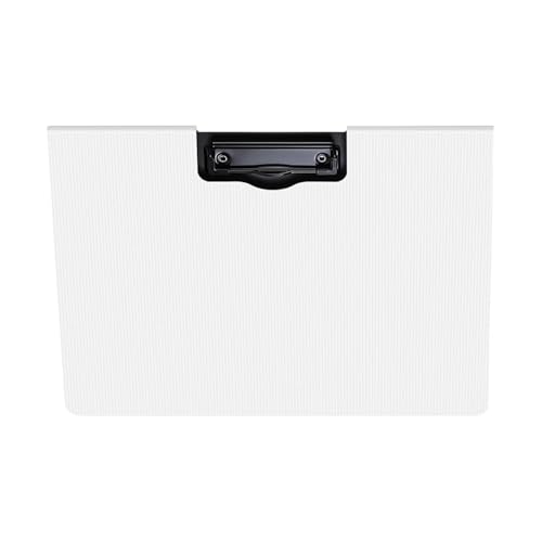 Flipping Zwischenablage Mit Doppelmetallclip 12.8x9.65inch Standardgröße Klemmbretter Datei Organizer Schreibplatine Für Office Dokument Organizer Mit Sicherem Clip von THINCAN
